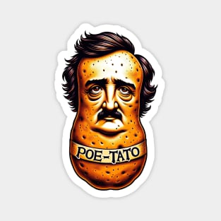 Edgar Allan Poe Poe-Tato Funny Food Pun Magnet