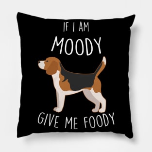 Beagle Dog Moody Foody Pillow