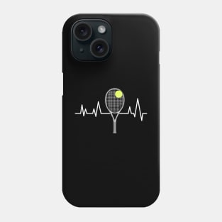 Heartbeat Pulse - Tennis - Racket & Ball Phone Case