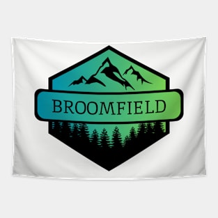 Broomfield Colorado Mountains and Trees Tapestry