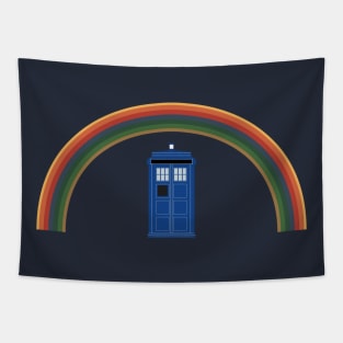 TARDIS and rainbow Tapestry