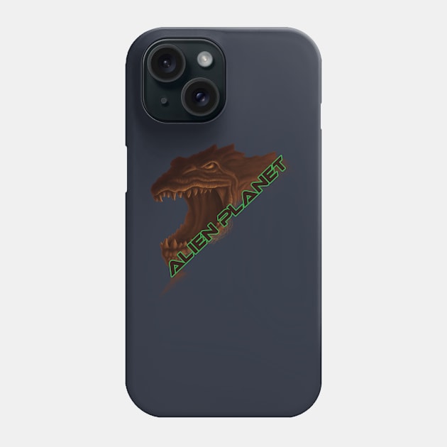 Alien Planet - Dweller Head Phone Case by Monster Maxson Productions LLC