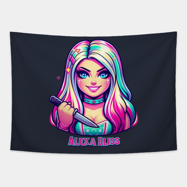 Alexa Bliss - Twisted Bliss Tapestry by Tiger Mountain Design Co.