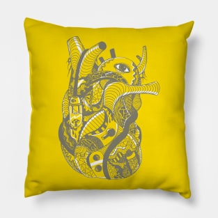 Safron Light Heart Pillow