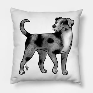 Dog - Catahoula Leopard Dog - Blue Leopard Pillow