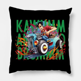 Manga Car Racer Pillow