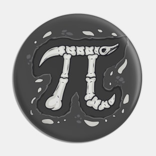 Pi-leontology Funny Pi Day Math Paleontology Gift For Pi Day Pin