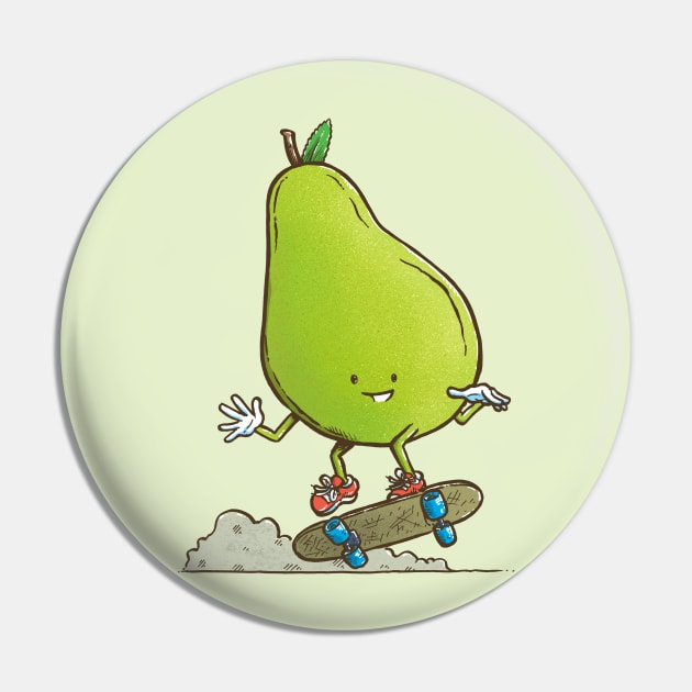 The Pear Skater Pin by nickv47