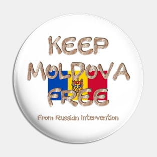 Keep Moldova Free Pin