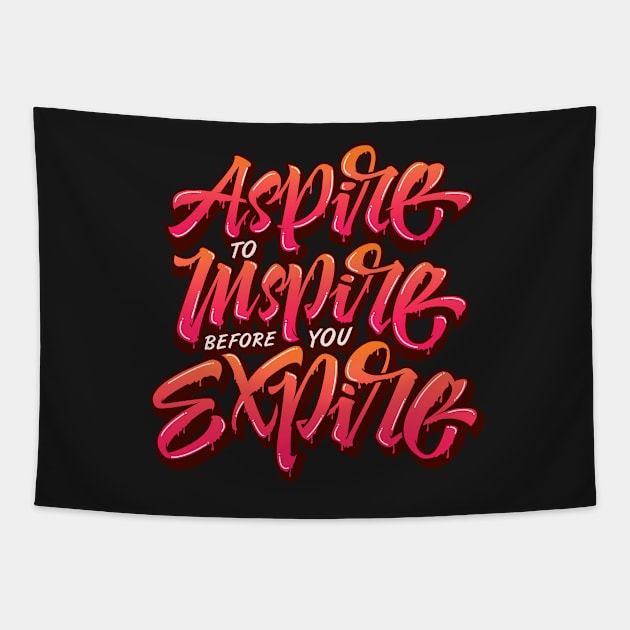 Aspire to Inspire Tapestry by mulyahari