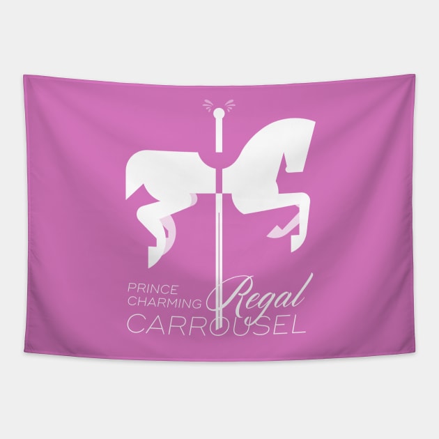 Prince Charming Regal Carrousel Tapestry by Nathan Gale