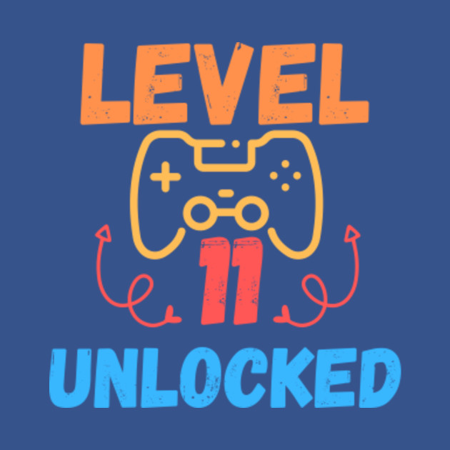 Discover LEVEL 11 UNLOCKED GAMER 11th BIRTHDAY - Kids - T-Shirt