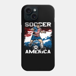 American Soccer Futbol Player Phone Case