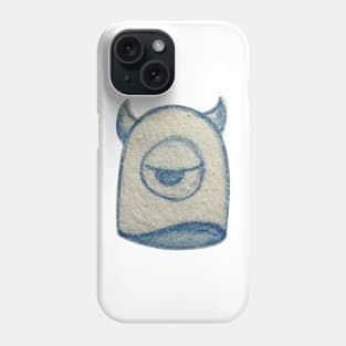 Blue floaty ghost monster Phone Case