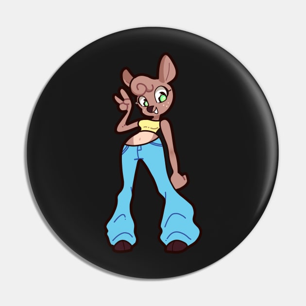 Deer Girl Pin by Indy-Site