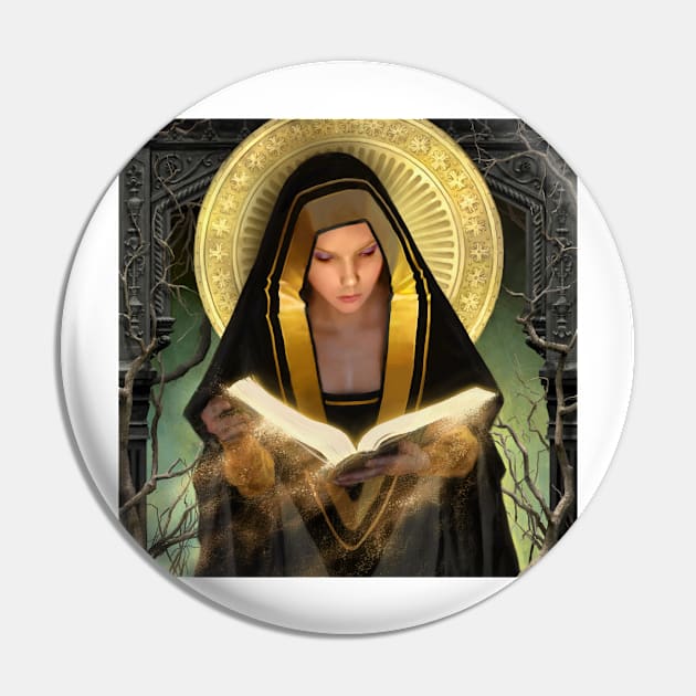 Book of Illumination Pin by Mythica