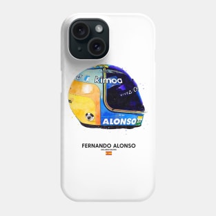 F1 2020 Fernando Alonso Crash Helmet Phone Case