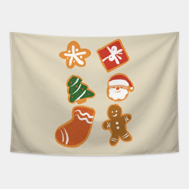 Christmas cookies Tapestry by zoeexhibition