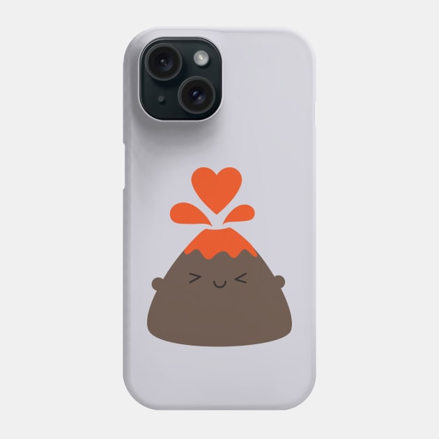 I Lava You Kawaii Volcano Phone Case by marcelinesmith