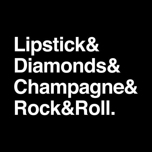 Lipstick diamonds champagne rock and roll by sunima