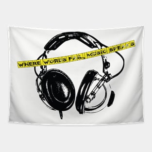 headphone Tapestry