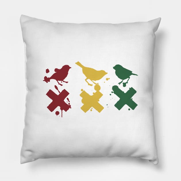 Ajax 3 Little Birds Pillow by slawisa