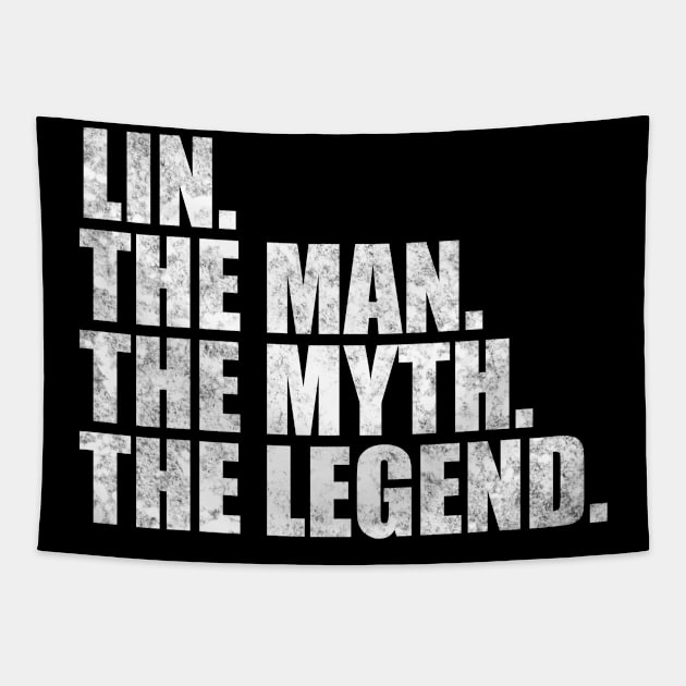 Lin Legend Lin Family name Lin last Name Lin Surname Lin Family Reunion Tapestry by TeeLogic