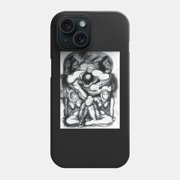 allegory of racial equality 1943 - David Alfaro Siqueiros Phone Case by Kollagio