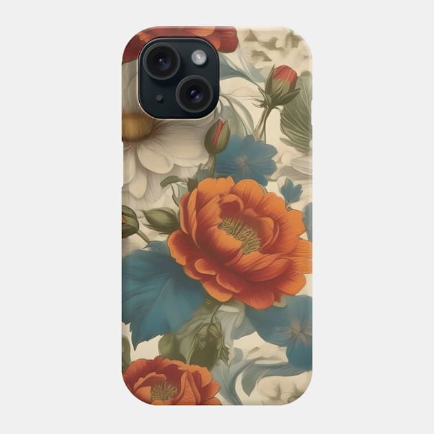 Vintage Flower Phone Case by OVP Art&Design