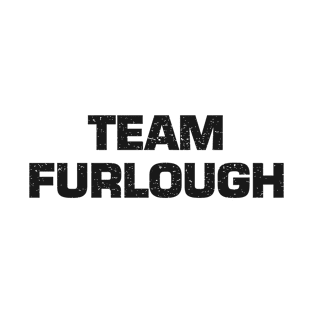Team Furlough | Distressed Black Print T-Shirt