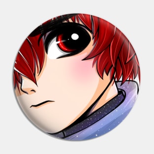 Portrait of Red Hair Boy Pin