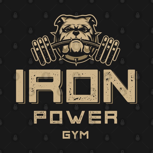 Bulldog Gym Mascot Illustration by michony