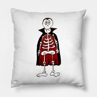 Skeleton Count Dracula - King of the Vampires Pillow