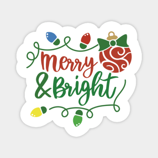 Best Gift for Merry Christmas - Merry And Bright Magnet