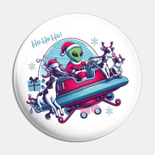 Extraterrestrial Christmas. Alien Santa Claus. Santa's sleigh. Pin by Ideas Design