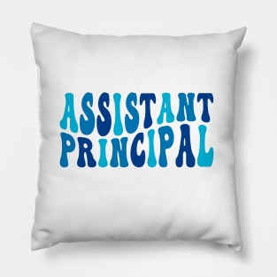 Groovy Assistant Principal Funny School Worker Assistant Pillow