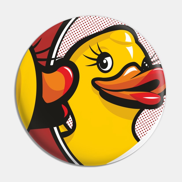 DuckFace Pin by Jamie Lee Art