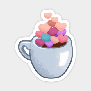 Cute Lovely Cocoa Mug Magnet