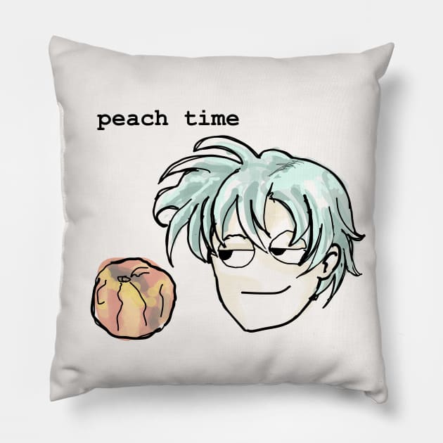 ephraim peach time Pillow by lusalema