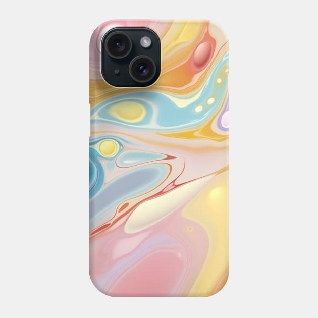 Abstract oil and water mix background Phone Case by Russell102