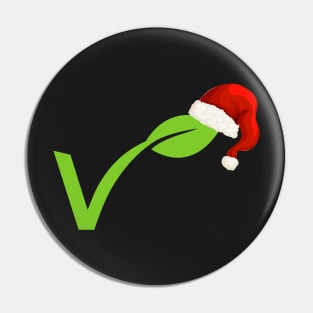 Merry Vegan Christmas Pin