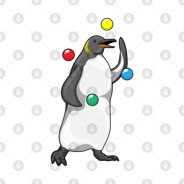 Penguin Juggler Juggle by Markus Schnabel