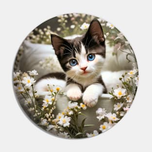 Love Cats Forever Cute Kitten Pin