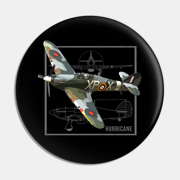 Hurricane | British WW2 Fighter Plane Pin by Jose Luiz Filho