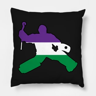 Field Hockey Goalie: Genderqueer Pride Pillow