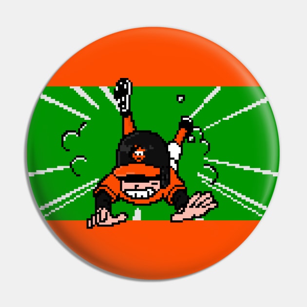 8-Bit Baseball Slide - Baltimore Pin by The Pixel League