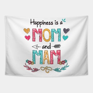 Happiness Is A Mom And Mam Wildflower Happy Mother's Day Tapestry