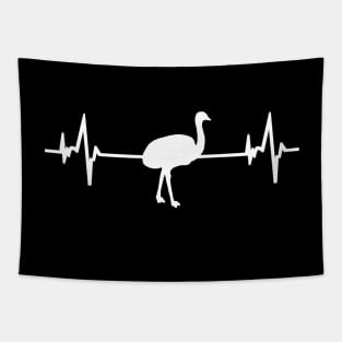 Emu Heartbeat EKG Nandu Australia Gift Tapestry