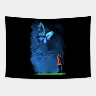 Butterfly, Positive, Spiritual, Kyte, Dreams Tapestry