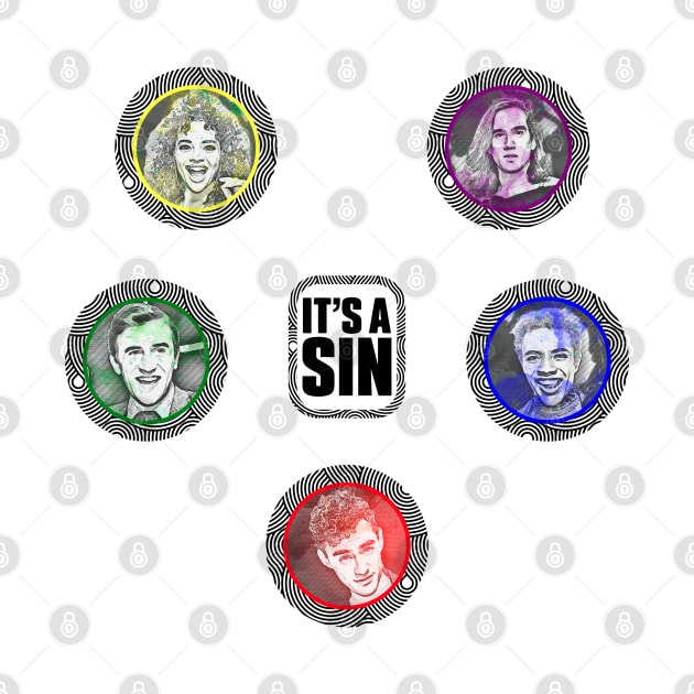 It's a sin- Tv Show Cast by PosterpartyCo